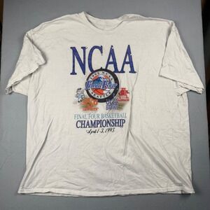 Vintage NCAA T-Shirt Mens 2XL White 1995 Final Four Seattle Basketball